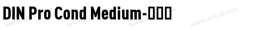 DIN Pro Cond Medium字体转换